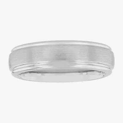  Mens 6mm Tungsten Carbide Ring