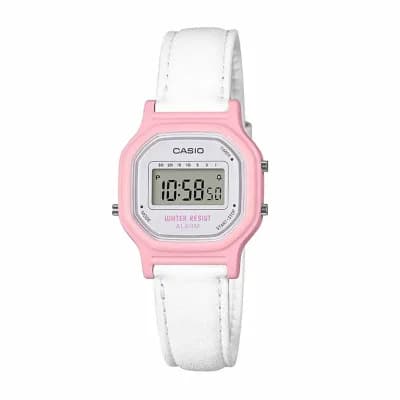 Casio Womens Digital White Strap Watch La-11wl-4apb
