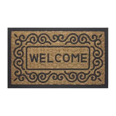 Achim Scrolls Scroll Rectangular Doormat