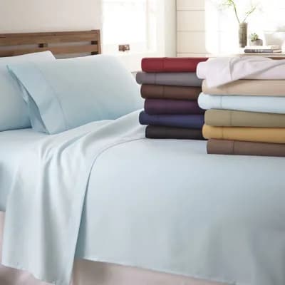 Casual Comfort™ Premium Ultra Soft Microfiber Wrinkle Free 4 Piece Sheet Set or 2 Piece Pillowcases