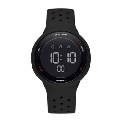 Armitron Pro Sport Mens Chronograph Black Strap Watch 40/8423brd