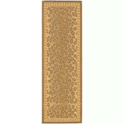Safavieh Courtyard Collection Daithi Animal Indoor/Outdoor Runner Rug