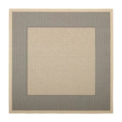 Safavieh Courtyard Collection Trina Bordered Indoor/Outdoor Square Area Rug