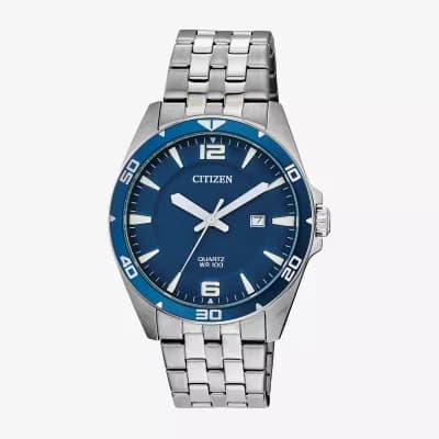 Citizen Mens Silver Tone Stainless Steel Bracelet Watch Bi5058-52l