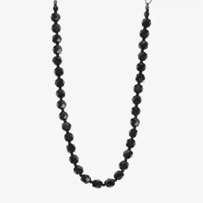 Mixit Womens Black 17 Inch Collar Necklace
