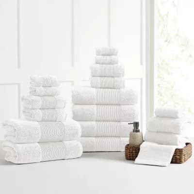 Aircloud 18-pc. Solid Bath Towel Set
