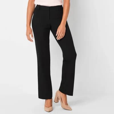 Liz Claiborne Audra Audra Womens Tall Straight Mid Rise Trouser