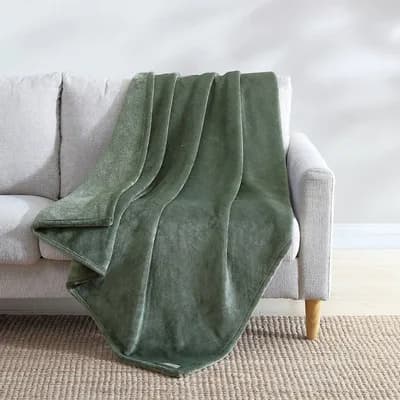 Eddie Bauer Ultra Lux Plush Reversible Lightweight Throw