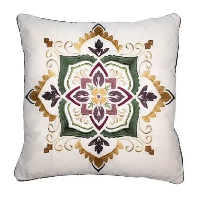 Donna Sharp Spice Postage Square Throw Pillow