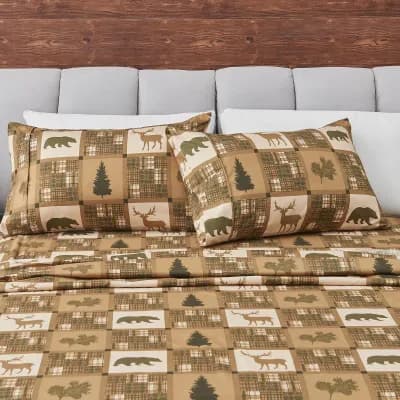 Linery Rustic Lodge Sheet Set