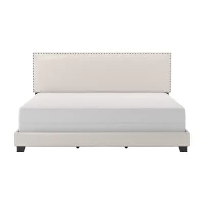 Gayle Nailheadtrim Rectangular Bed