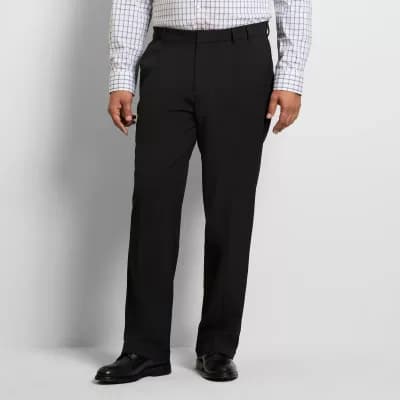 Van Heusen Everyday Defense Stain Shield Mens Straight Fit Big and Tall Dress Pleated Pant