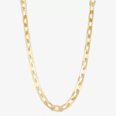 Mia Oro Womens 14K Gold 18 Inch Link Necklace