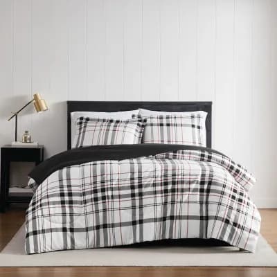 London Fog Charlotte Plaid Midweight Comforter Set