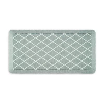 Martha Stewart Miles Air Diamond Indoor Rectangular Kitchen Mat