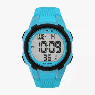 Timex Sport Mens Chronograph Blue Strap Watch Tw5m629009j