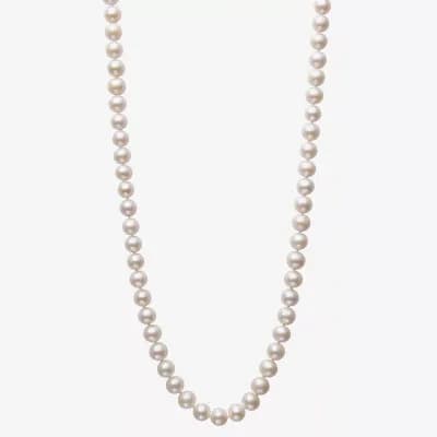 Sofia Womens White Strand Necklace