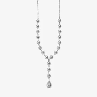 Liz Claiborne Beaded Womens 17 Inch Y Necklace