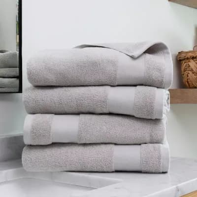 Essential 4-Piece 100% Cotton Ultra Soft Bath Towel Set