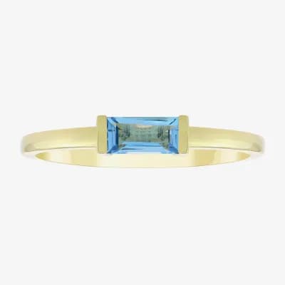 Womens Gemstone 14K Vermeil Ring