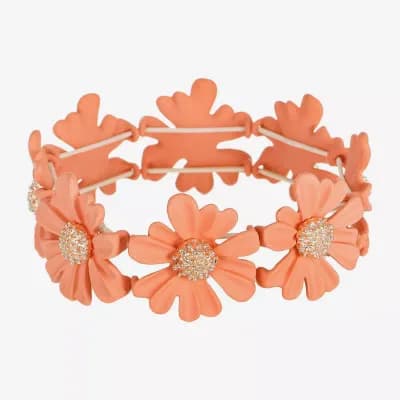 Liz Claiborne Womens Flower Stretch Bracelet