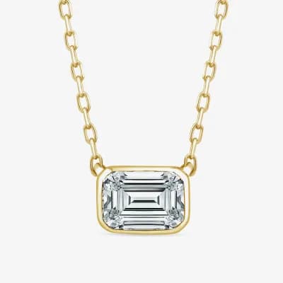 (F/Si1) Womens 1/3 CT. T.W. Lab Grown White Diamond 14K Gold Over Silver 18 Inch Pendant Necklace