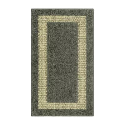 Maples Solid Cut and Loop Indoor Rectangular Accent Rug