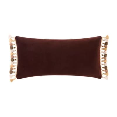 Rose Tree Bronte Velvet Decorative Rectangular Throw Pillow