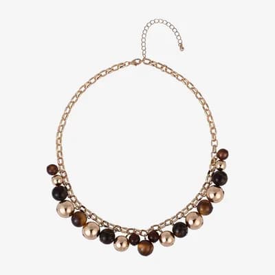 Mixit Womens 18 Inch Beaded Necklace