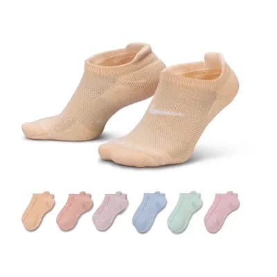 Nike Womens 6 Pair No Show Socks