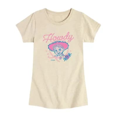 Disney Collection Toddler Girls Crew Neck Short Sleeve Regular Fit Toy Story Graphic T-Shirt