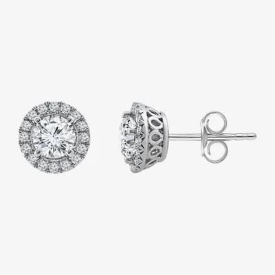 (I/Si2) 1 1/4 CT. T.W. Lab Grown White Diamond Sterling Silver 5mm Round Stud Earrings