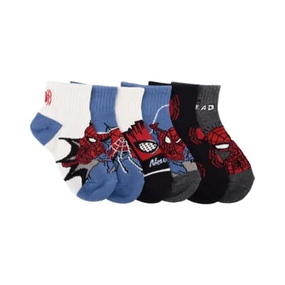 Boys 6 Pair Quarter Ankle Socks