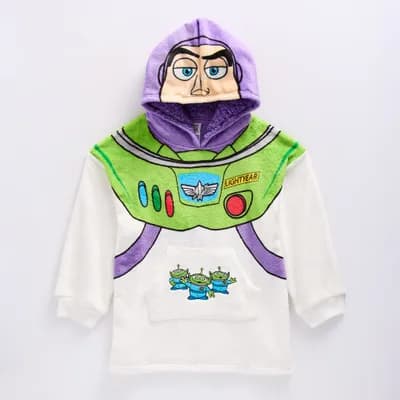Disney Collection Girls Long Sleeve Buzz Lightyear Fleece Hoodie
