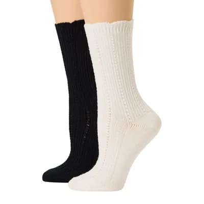 Mixit Essentials Womens 2 Pair Crew Socks