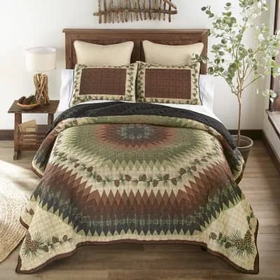 Donna Sharp Pine Circle Ucc 3-pc. Quilt Set