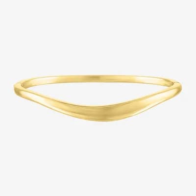 Bold Addiction Womens 14K Gold Over Brass Bangle Bracelet