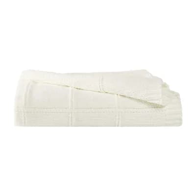Brooklyn Loom Grid Chenille Knit Throw