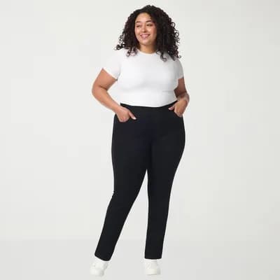 Gloria Vanderbilt Amanda Womens Plus High Rise Slim Fit Jean