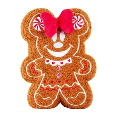 Disney Collection Gingerbread Minnie Mouse Throw Pillow