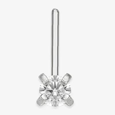 Cubic Zirconia 14K Gold Nose Ring