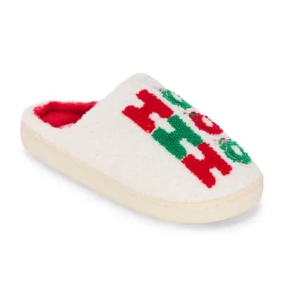 Olivia Miller Christmas Womens Slip-On Slippers