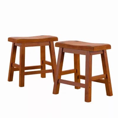 HomeVance 2 pc Table Stool Set