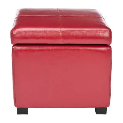 Safavieh Madison Leather Storage Ottoman