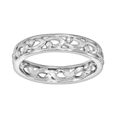 Stacks & Stones Sterling Silver Openwork Stack Ring