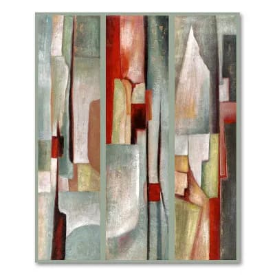 Abstract Triptych Canvas Wall Art by Joval