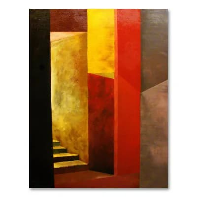 ''Mystery Stairway'' Medium Canvas Wall Art by Michelle Calkins