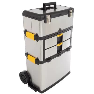 Trademark Tools 3 pc Wheeled Toolbox Set
