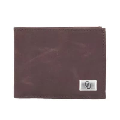 Oklahoma Sooners Leather Bifold Wallet
