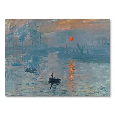 35'' x 47'' ''Impression Sunrise'' Canvas Wall Art by Claude Monet